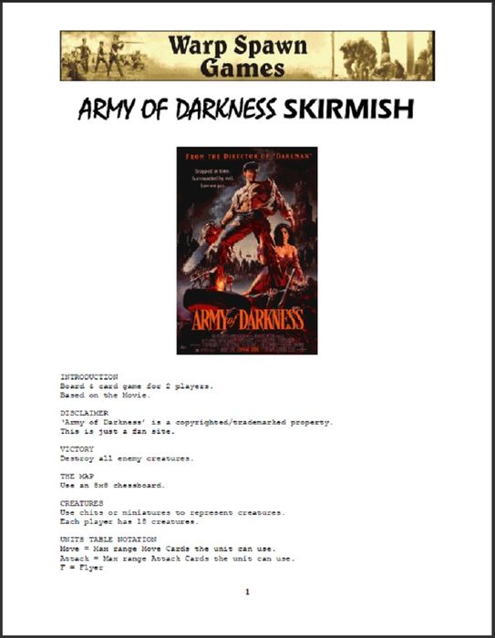 Army of Darkness: The Board Game - Miniatures Set