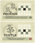 Onitama: Phoenix and Turtle Promo Cards