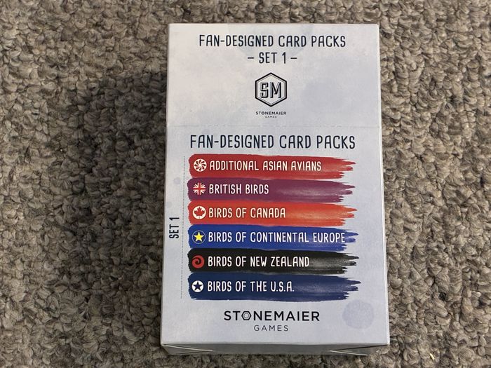 Wingspan: Packs de cartas diseñadas por fans | Conjunto 1