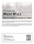 Panzer Grenadier: West Wall